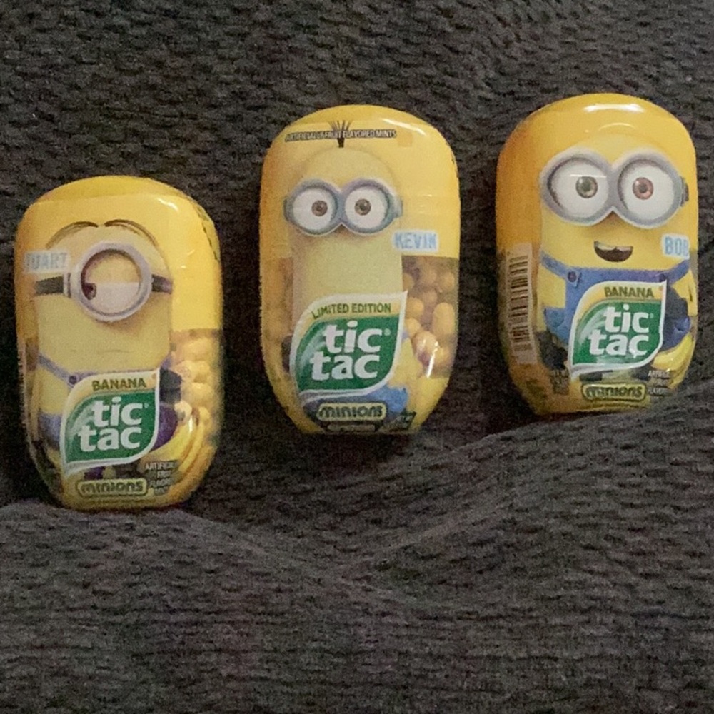 Minions collectible, Kevin Stuart and Bob limited edition TicTac‘s